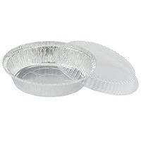 Future FOIL 7 inch Aluminum Disposable containers Heavy Duty w/Dome Lids 200pack