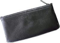 The Big Easy Pipe Accessories Daily Zipper Pouch Leather-P875L, Black, 6 Piece