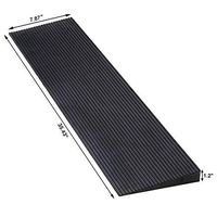 Ruedamann 1.2'' Rise Non-Skid Solid Rubber Wheelchair Ramp for Wheelchairs,Threshold Ramp Used for Thresholds,Doorways and Bathroom(RTR90-3)