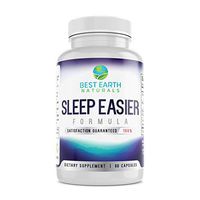 Sleep Easier Natural Nighttime Sleep Aid for Adults with 6mg of Melatonin Herbal Sleeping Fast Acting Support Supplement 60 Count