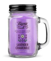 Beamer Candle Co. Aromatic Home Series 12oz Candle - Lavender Chamomile Scent Smoke Sticker