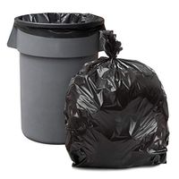 Plasticplace 55-60 Gallon Trash Bags │ 1.2 Mil │ Black Heavy Duty Garbage Can Liners │ 38” x 58” (100Count)