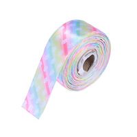 Supvox Ribbon Roll Printed Grosgrain Wrapp Hair Gift Party Wedding Supplies 2.5cm 10yard