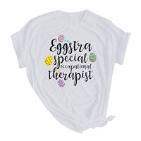 Eoeth Easter Eggstia Letter Print Blouse,Plus Size Women Summer Round Neck Short Sleeved T-Shirt Top Pullover Shirts Tee White