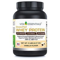 Vita Essentials Grass Fed Whey Protein Rbgh-Free Vanilla Flavor, 5 Pound