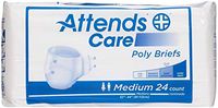 48BR20PK - Attends Disposable Poly Brief Medium 32 - 44