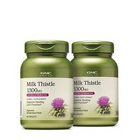 GNC Herbal Plus Milk Thistle 1300 MG - Twin Pack