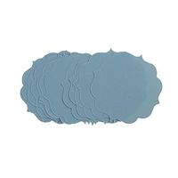 Homeford Quatrefoil Favor Label Tags, 1-3/4-Inch, 12-Count (Blue)