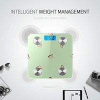 Bluetooth Digital Scale Art Cartoon Cute Wild Animal Horse Weight Scale Body Fat Composition Monitor Analyzer with Smartphone App for Body Management-396 Lbs