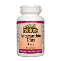 Natural Factors, Astaxanthin Plus, Antioxidant for Cardiovascular Support, 60 Softgels (60 Servings)
