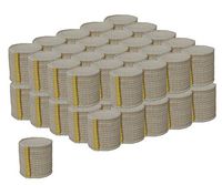 GT USA Organic Elastic Bandage Wrap (2" Wide, 50 Pack) | Hook & Loop Fasteners at Both Ends | Latex Free | Hypoallergenic Compression Roll for Sprains & Injuries