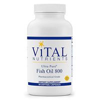 Vital Nutrients - Ultra Pure Fish Oil 800 (Pharmaceutical Grade) - Hi-Potency Wild Caught Deep Sea Fish Oil, Cardiovascular Support with EPA and DHA - 90 Softgels per Bottle
