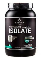 Sascha Fitness Hydrolyzed Whey Protein Isolate,100% Grass-Fed (2 Pounds, Cookies & Cream)