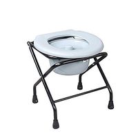 WDDMFR Folding Commode Chair,Lightweight Non-Slip Bathroom Bath Chair Sturdy Waterproof Suitable for The Elderly, Pregnant Women,Disabled People,Children