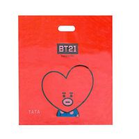 Nuofeng - 5PCS Kpop BTS PVC Bag Pocket Cartoon Portable Plastic Bag Gift for Students Army(RD)