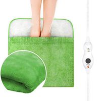 Warming Pad, Electric Heated Foot Warmer Ultra Soft Flannel Heat Therapy for Cold Feet, Poor Circulation, Neuropathy, Arthritis, Back, Waist, Menstrual Cramps w Auto Shut Off Warm Souls