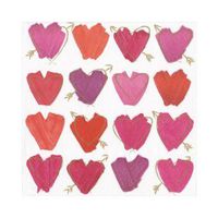 Caspari Hearts and Arrows Boxed Cocktail Napkins Set of 40