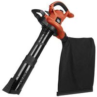BLACK+DECKER (BV6600) 3-in-1 Electric Leaf Blower, Leaf Vacuum, Mulcher, 12-Amp