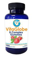 Vita Globe's Choice B Complex Gummies, Food Based, Gluten Free, Made with Pectin, 150 Gummies