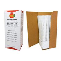 109mm Pre Rolled Cones - Box of 800 - White Flax Cones - Custom Cones USA