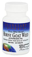 Planetary Formulas Horny Goat Weed 600Mg Full Spectrum Std 10% Flavonoids As Icariin 45 Tabs