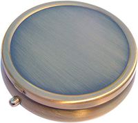 Brass Round Pill Box