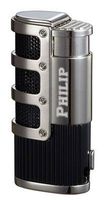 Personalized Visol Cato Triple Jet Flame Lighter - Black Matte with Free Laser Engraving
