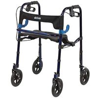 Drive Clever-Lite Walker/Rollator with Seat and Loop Locks - Clever-Lite Walker with Seat and Loop Locks