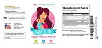 Fish-Free Baby 'n' Me Vegan Fish Oil Prenatal - Your Vegan Prenatal Fish Oil Substitute - Algae-Based Non-Fish Omega-3 Prenatal"Fish Oil" for Women