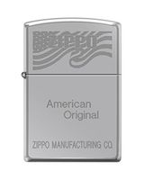 Custom Zippo American Original Reg Hi Pol Chrome