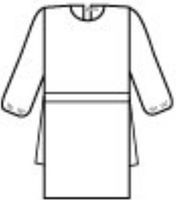 Halyard Health, Inc GOWN, IMPERVIOUS, OPEN BACK, BLUE, XXL, THUMB ( GOWN, IMPERVIOUS, OPEN BACK, BLUE, XXL, THUMB ) 100 Each / Case