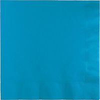 Club Pack of 250 Turquoise Premium 3-Ply Disposable Dinner Party Napkins 8.75"