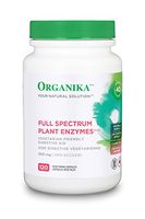 Organika Full Spectrum Plant Enzymes, 500 mg Vegetarian Capsules 120-Count