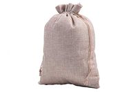 Sansam 10pcs 17.0x23.0cm/6.8''x9.2'' Big Size Plain Drawstring and Lining Hemp/Hessian Bags, Jewelry Pouches, Wedding Favors, Jewelry Packing, Gift Bags