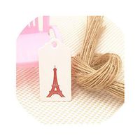 For What Reason 100Pcs 42Cm Kraft Paper Gift Hang Tags Handmade Gift Box Packing Tag DIY Jewelry/Flower/Cupcake Favors Brand Tags,White with Strings2