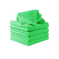 Lanbter 5 Pieces Microfiber Cloth Cleaning Towels for Fine Auto Finishes, Interior, Kitchen, Bathroom Paper Towels
