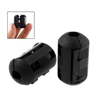 Batcus UK 10 Pcs Movable Offset 5mm Inner Diameter Black Ferrite Core Ring