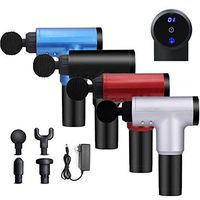 Hypervolt Percussion Massager Booster Massage Gun for Pain Relief Handheld Sports Drill Deep Tissue Massage Device for Athletes(Siliver)