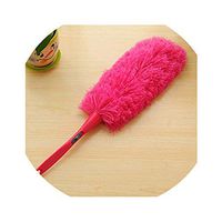 Ultrafine Fiber Household Cleaning Dust Duster Soft Feather Brush Cleaning Dust Handle Feather Static,Rose Red