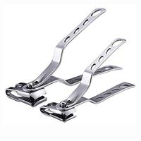 2 Pack Spin Snips & Nail File, Manicure Pedicure Kits, Best Precision Nail Clippers with 360-Degree Rotating Head, Stainless Steel Fingernail & Toenail Cutter Set, Hand/Foot Care Trimmer Tools