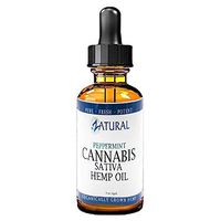 Hemp Oil_Natural Peppermint Extract_Pain Relief_Anti-Anxiety_Sleep Aid_Vegan Omegas (4 Ounce)