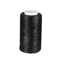 uxcell 55 Yards 150D/1mm Leather Sewing Thread, Waxed Thread, Hand Stitching Thread for Hand Sewing Leather and Bookbinding(Black)