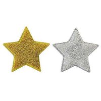 Vigar Gold & Silver Sparkle Stars Non-Stick Safe Scrub Sponge - 2pk