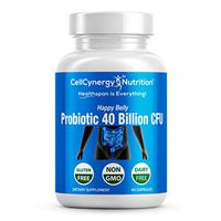 Advanced Probiotics for Women & Men - 40 Billion CFU, Non-GMO, Acidophilus, Prebiotic for Gut Health - 60 Count