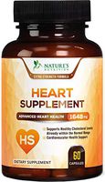 Heart Supplement Extra Strength Blood Pressure Support* - Heart Support Vitamins - Made in USA - Best Natural BP Pills with CoQ10 & Magnesium for Men & Women - 60 Capsules