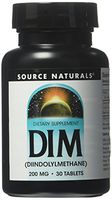 Source Naturals DIM, Diindolylmethane 200mg with BioPerine, Vitamin E & More - 30 Tablets