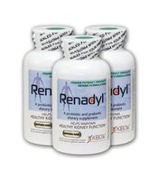 Renadyl™- All-Natural Probiotic Best Kidney Supplement - 3 Bottles, Acid- Resistant Capsules, Vegetarian, Non-GMO, Sugar-Free, Direct from Kibow® Biotech, The Manufacturers of Renadyl™