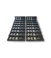 OCB Black Premium King Size Slim Rolling Papers Cigarette Papers Smoking Papers Pack of 20 Booklets from SUESH Enterprises