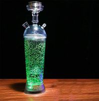 XZYP Arabian Modern Hookah with LED Lights, Acrylic Hookah Finished Set Hookah Shisha Smoke Series,Green