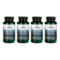 Swanson N-Acetyl L-Cysteine - Featuring Ajipure 600 mg 60 Veg Caps 4 Pack